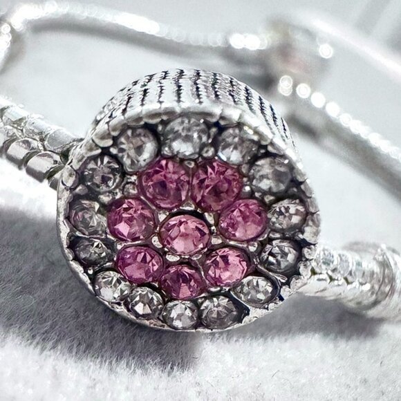 Pink‎ Bead Charm fits PANDORA - Picture 1 of 12